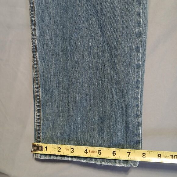 Levis 559 Jeans Men 34x32 Blue Relaxed Straight 90s Y2k Vintage Denim Biker Moto - Picture 9 of 10
